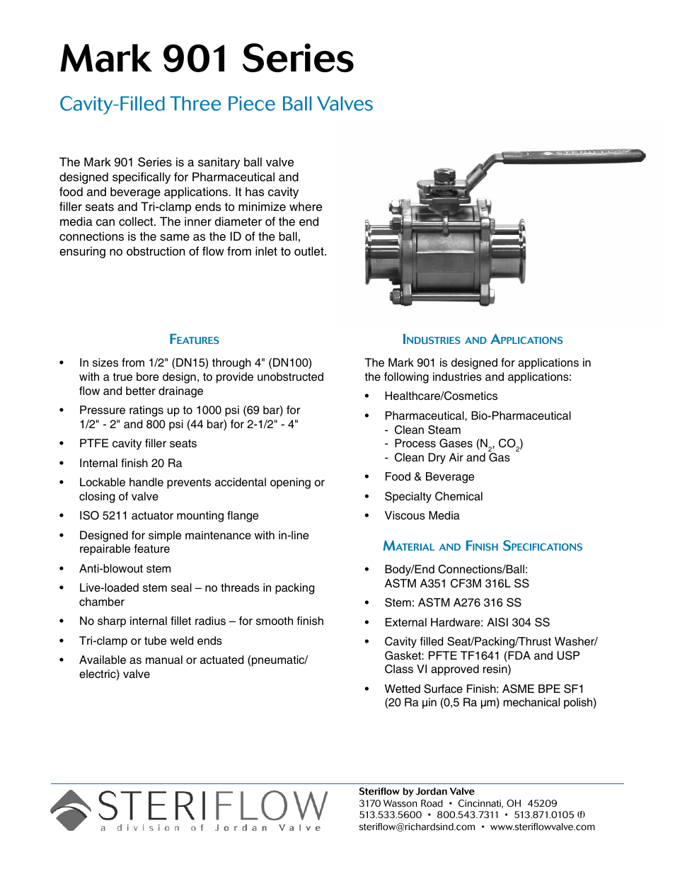 Steriflow Mark 901 Series User Manual | 4 pages