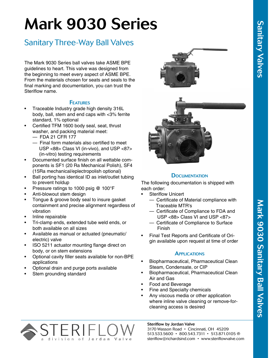 Steriflow Mark 9030 Series User Manual | 13 pages