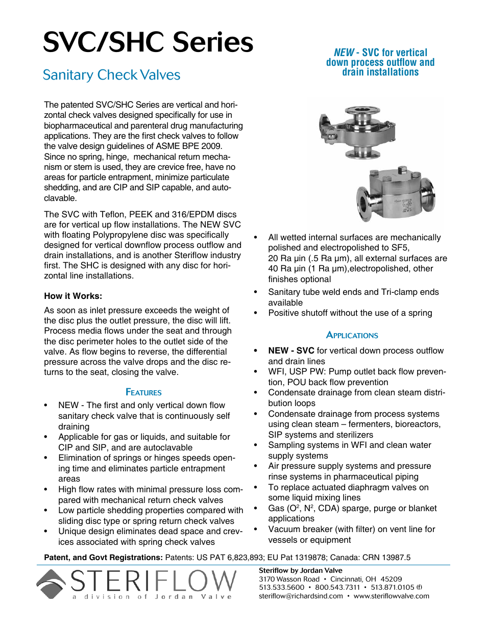 Steriflow SHC Series User Manual | 4 pages