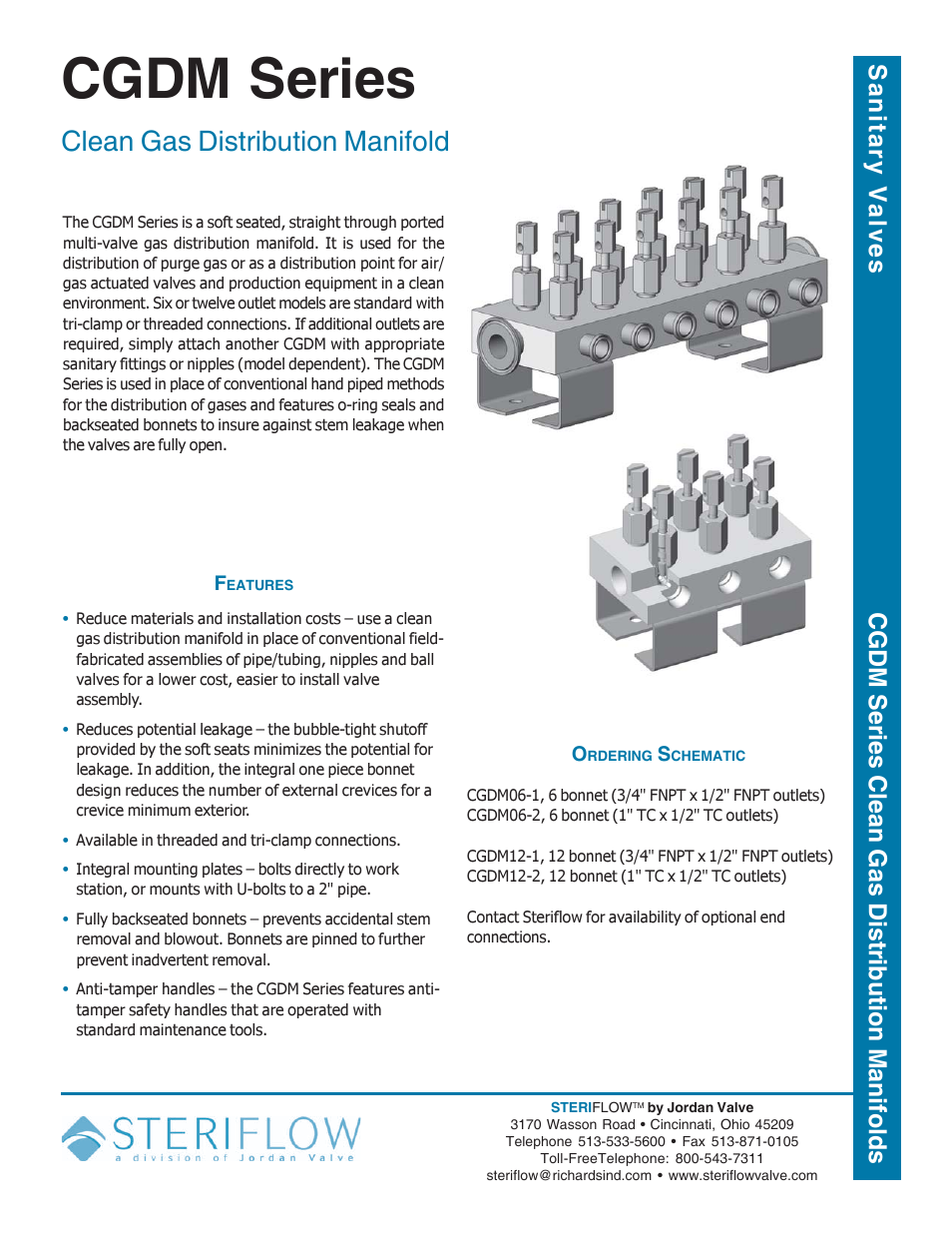 Steriflow CGDM Series User Manual | 2 pages