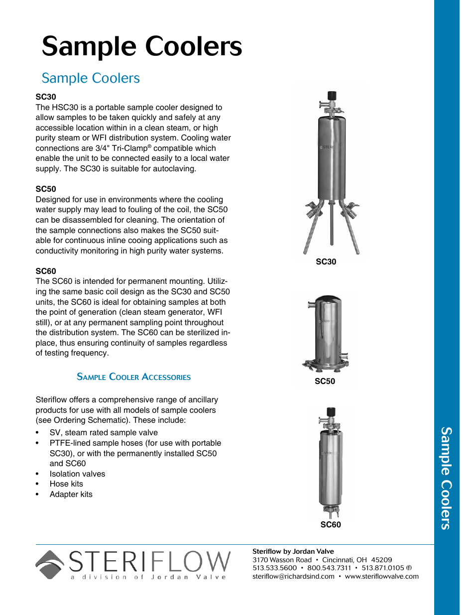 Steriflow SC30 Series User Manual | 8 pages