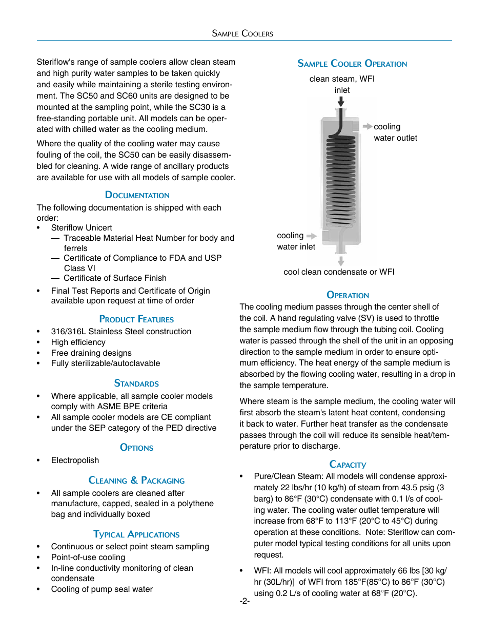 Steriflow SC30 Series User Manual | Page 2 / 8