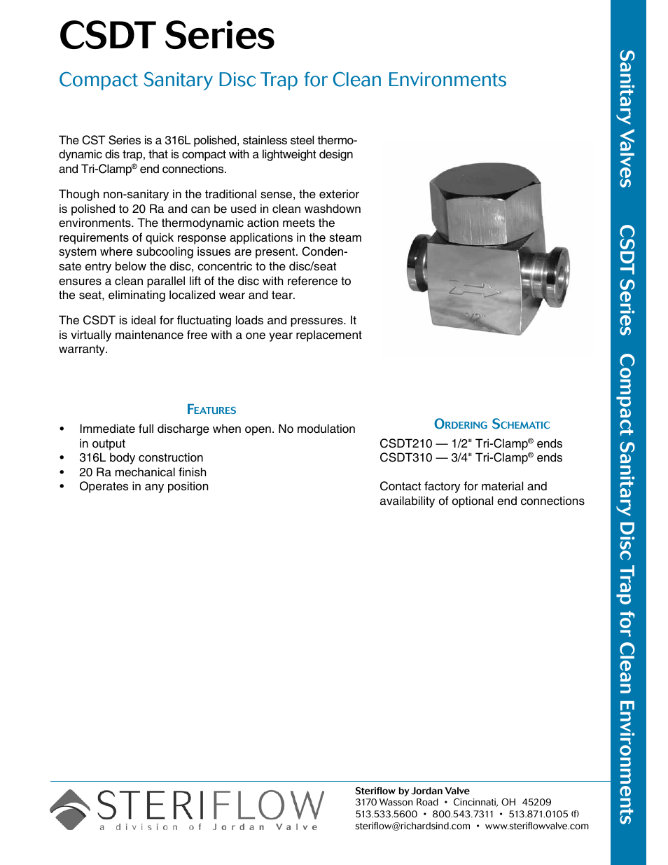 Steriflow SVC-SHC Series User Manual | 2 pages