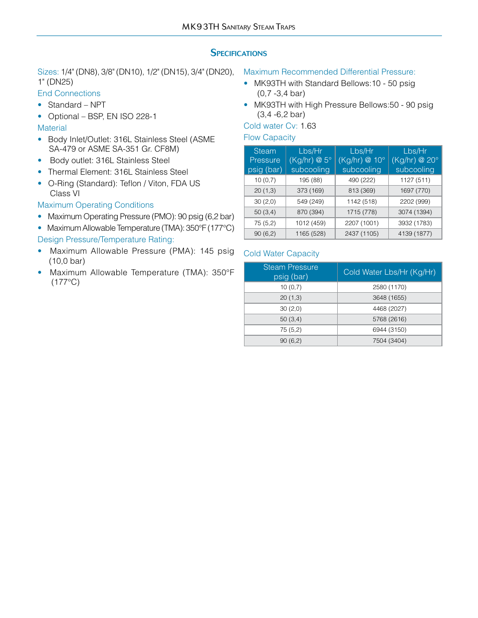 Steriflow Mark 93 Series User Manual | Page 2 / 4