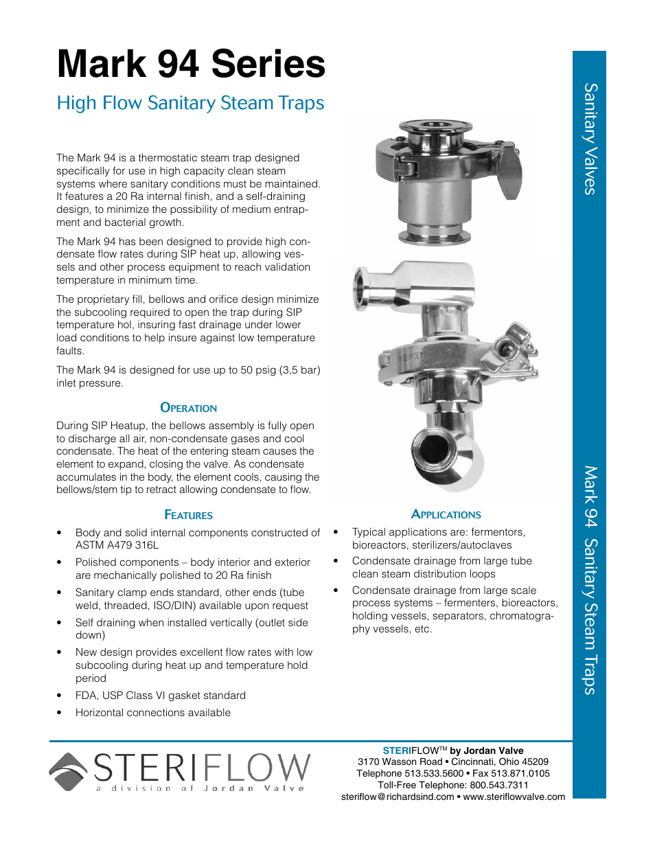 Steriflow Mark 94 Series User Manual | 4 pages