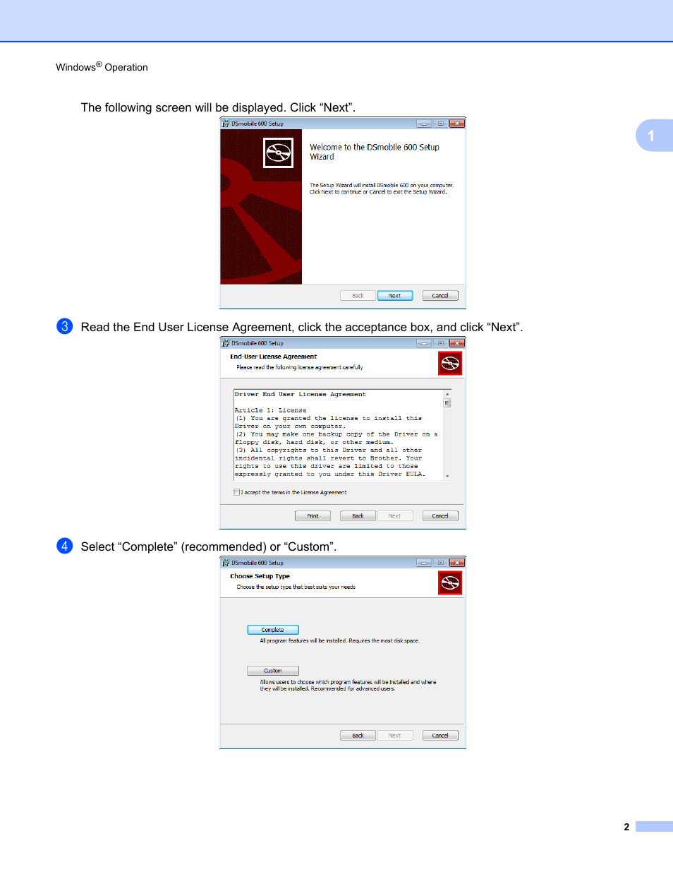 Brother DsMobile 600 User Manual | Page 20 / 57