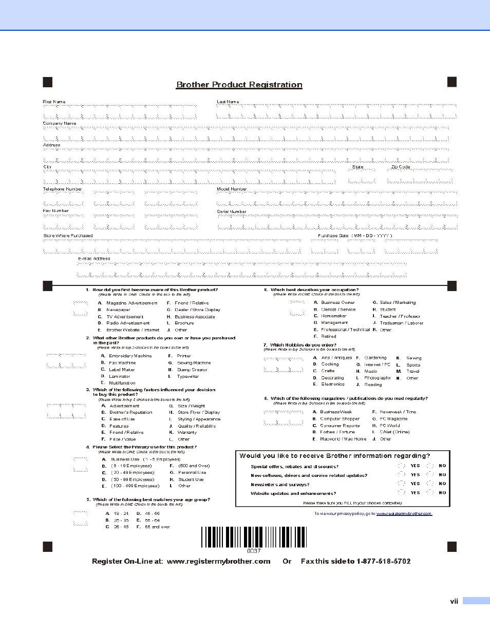 Brother DsMobile 600 User Manual | Page 8 / 57