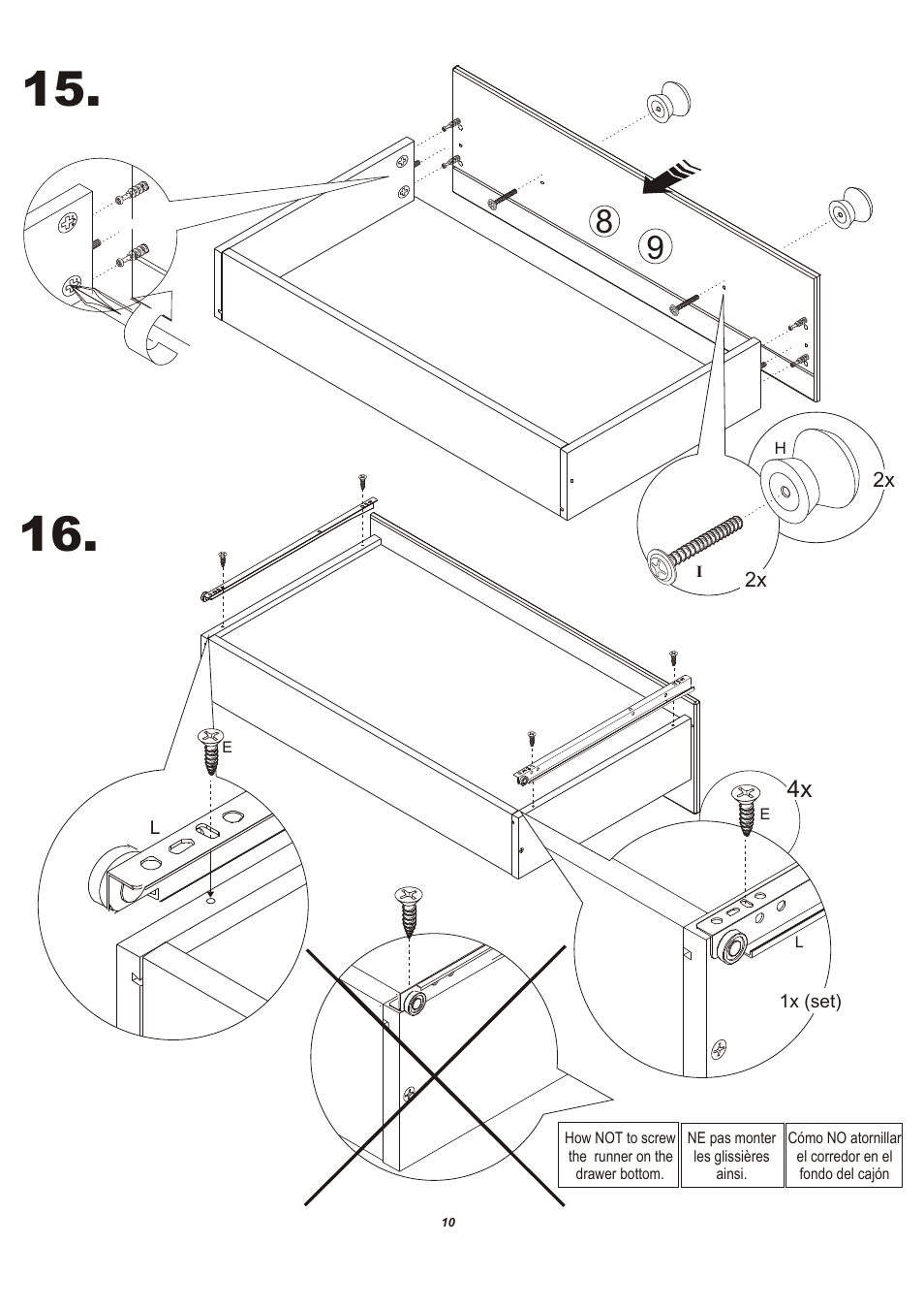 Storkcraft Beatrice 3 Drawer Chest User Manual | Page 11 / 13