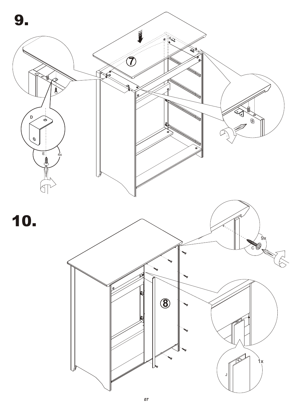 Storkcraft Beatrice 4 Drawer Chest User Manual | Page 8 / 13