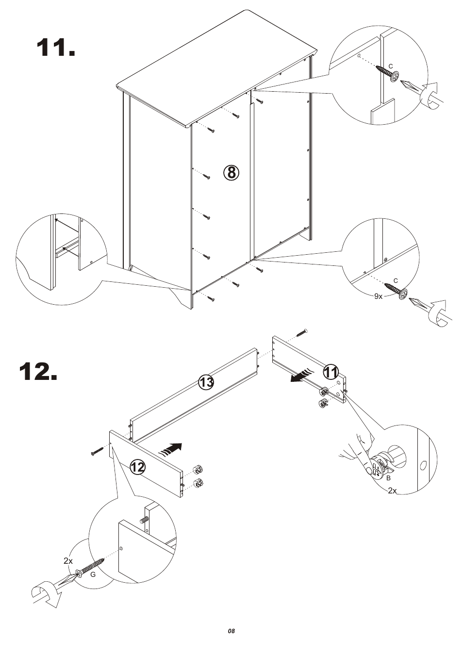 Storkcraft Beatrice 4 Drawer Chest User Manual | Page 9 / 13