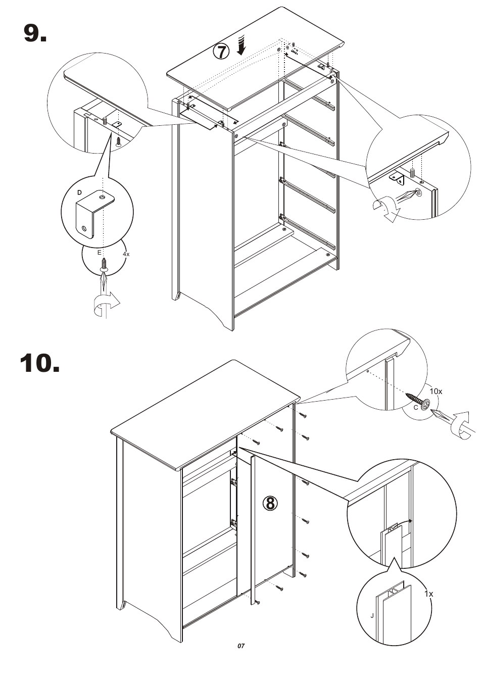 Storkcraft Beatrice 5 Drawer Chest User Manual | Page 8 / 13