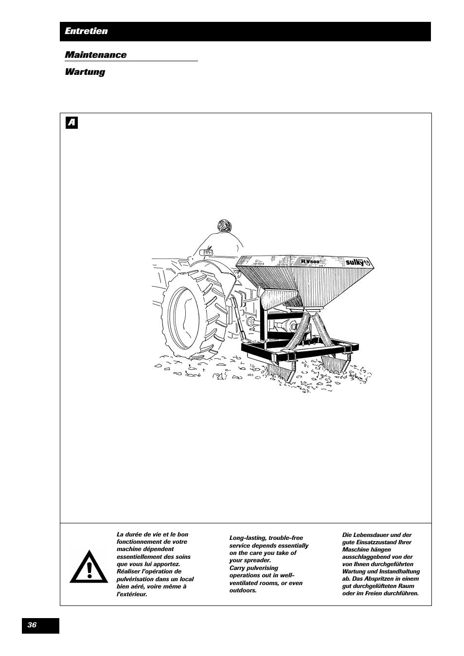 Sulky Monorotor V 500 User Manual | Page 38 / 77