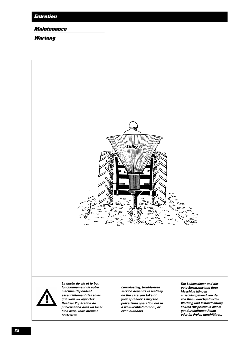 Sulky Monorotor V 500 User Manual | Page 40 / 77