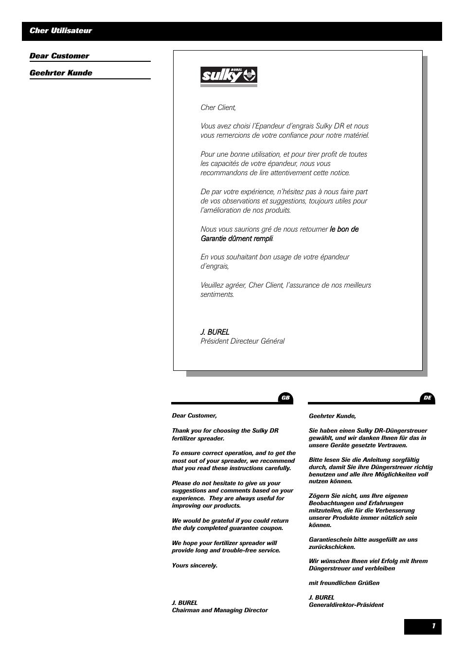 Sulky DRC User Manual | Page 3 / 55