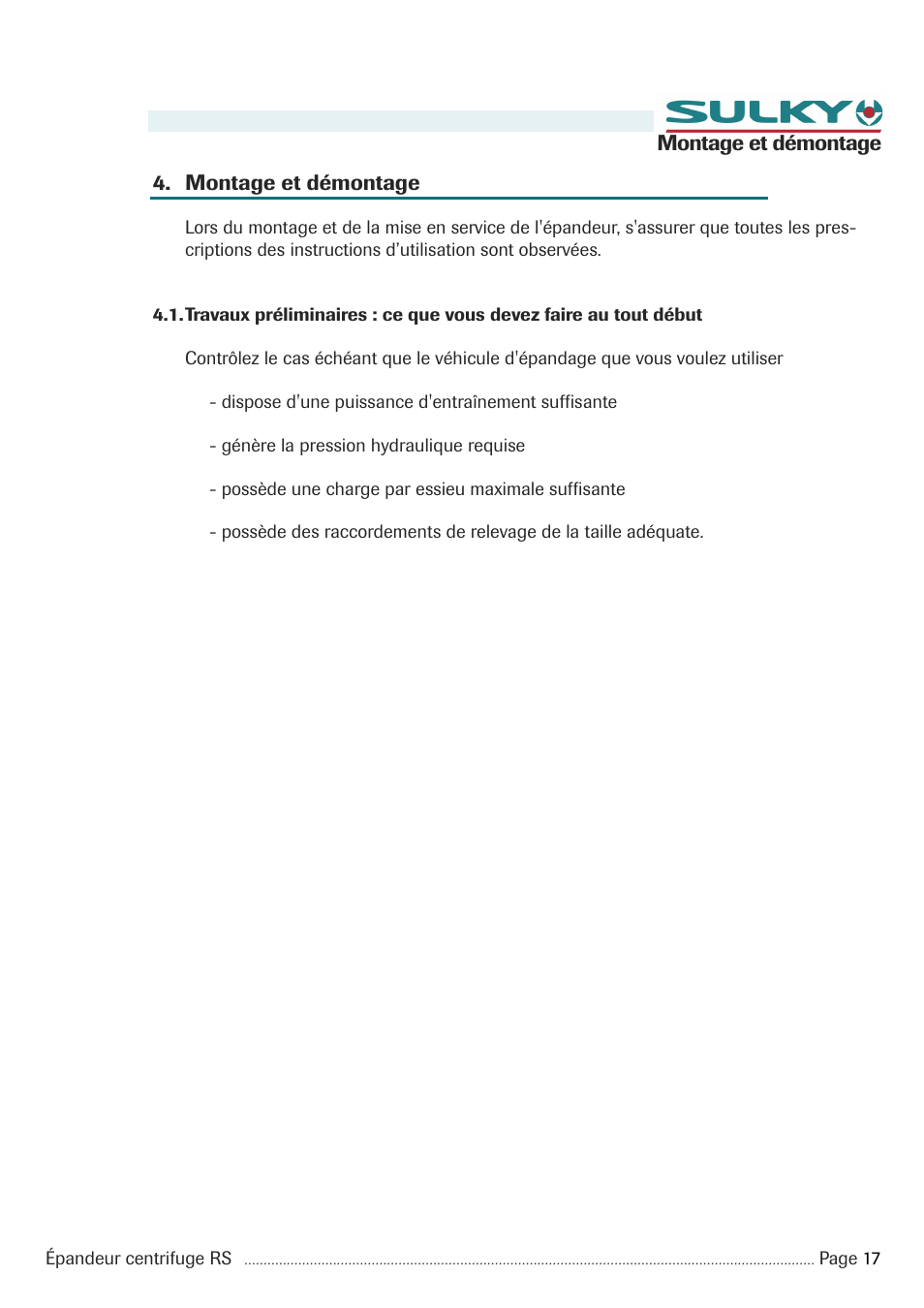 Sulky RS 350 - 1000 User Manual | Page 19 / 86