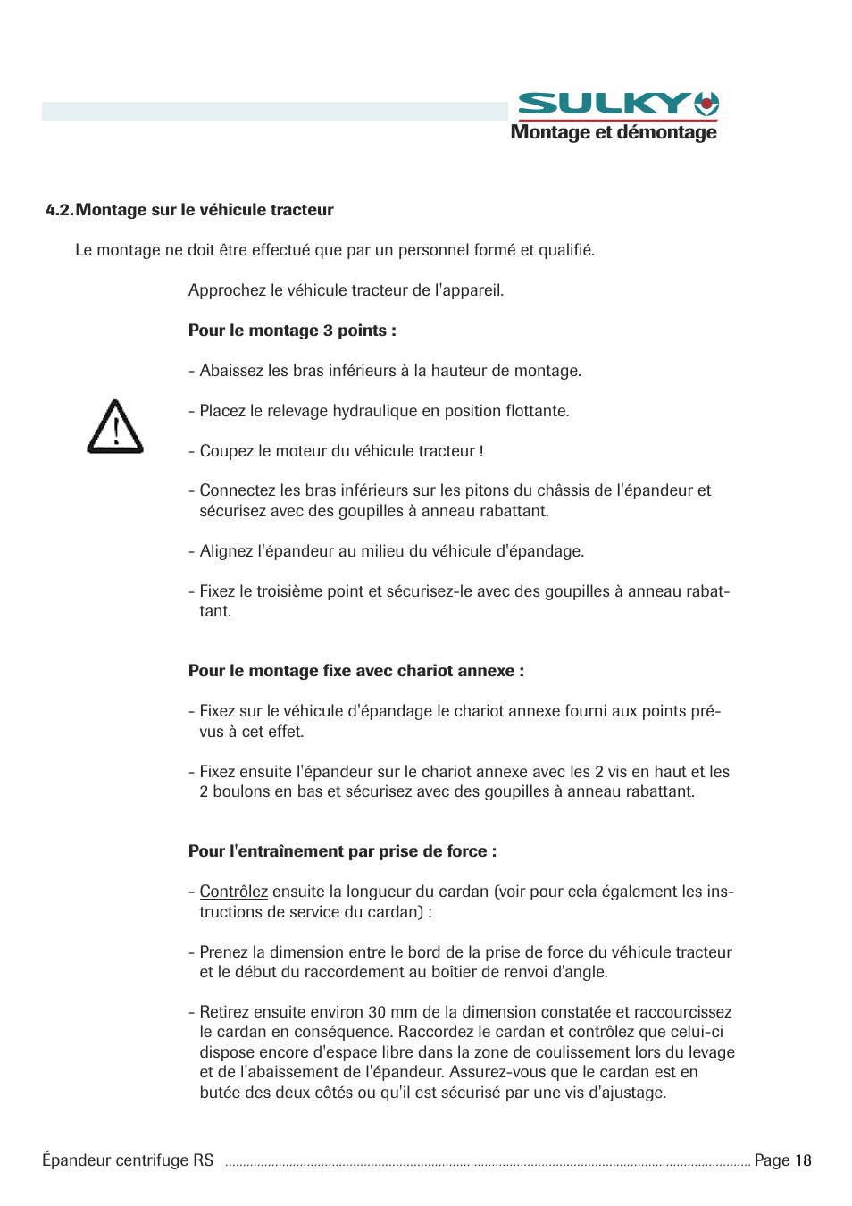 Sulky RS 350 - 1000 User Manual | Page 20 / 86