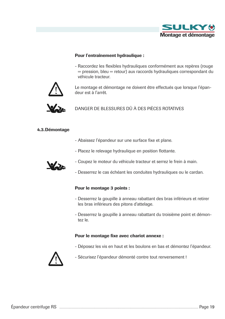 Sulky RS 350 - 1000 User Manual | Page 21 / 86