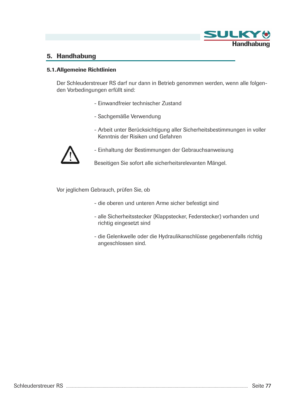 Sulky RS 350 - 1000 User Manual | Page 79 / 86