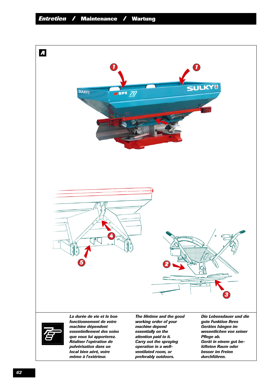 Sulky 70 years series DPX User Manual | Page 64 / 81