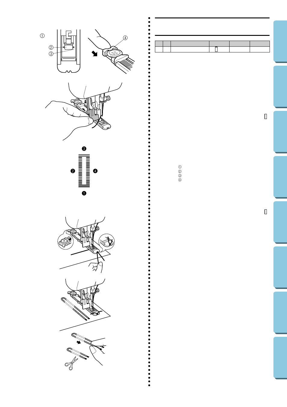 Buttonhole and button sewing, Making a buttonhole (xl5030 and xl5020 only), Butt | Onhole and, On sewing, Bc d e | Brother XL5020 User Manual | Page 55 / 82