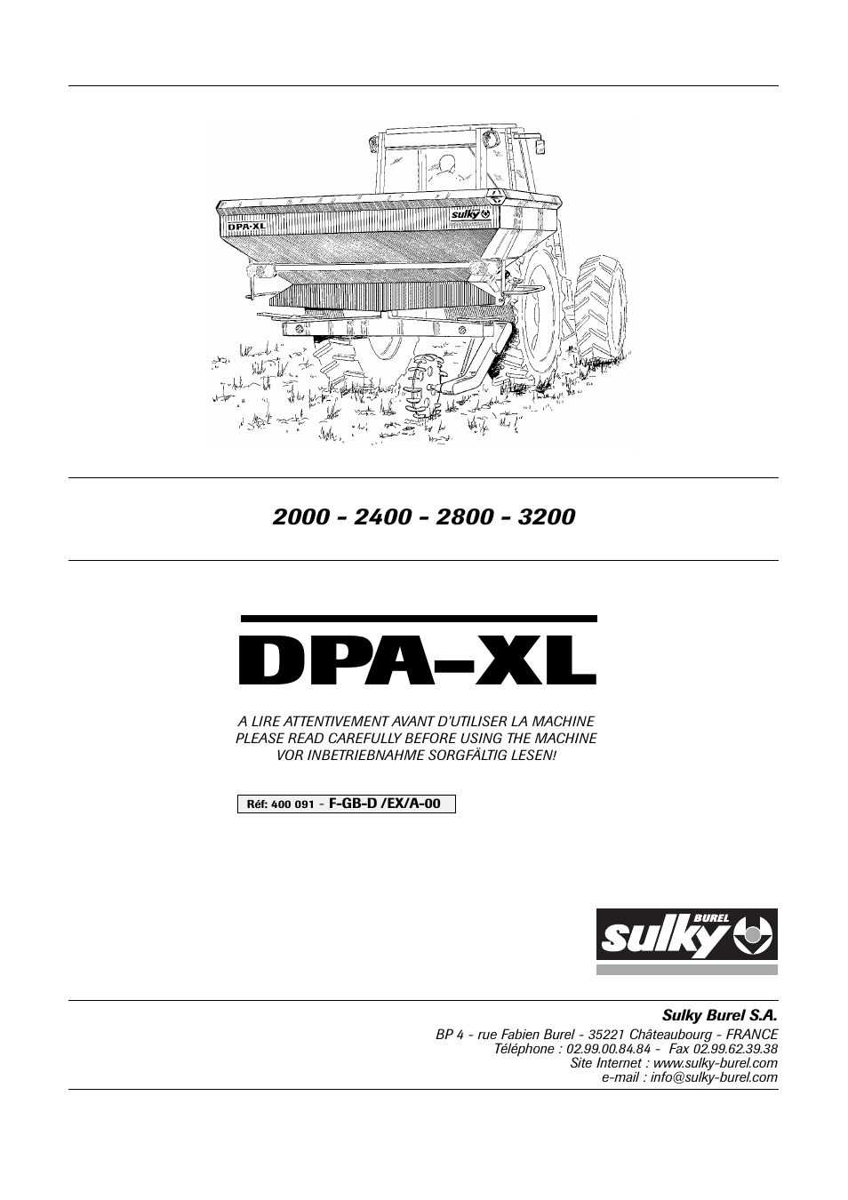 Sulky DPA - XL User Manual | 90 pages