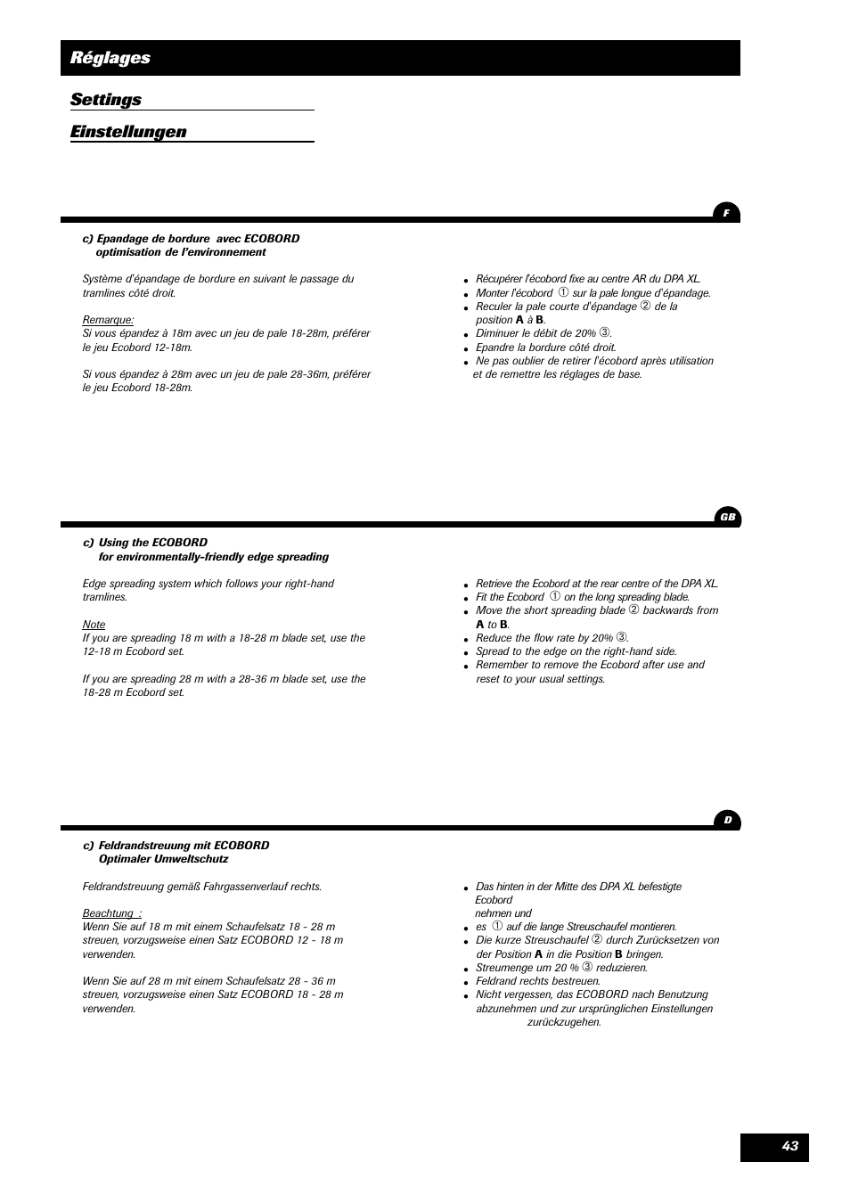 Sulky DPA - XL User Manual | Page 45 / 90