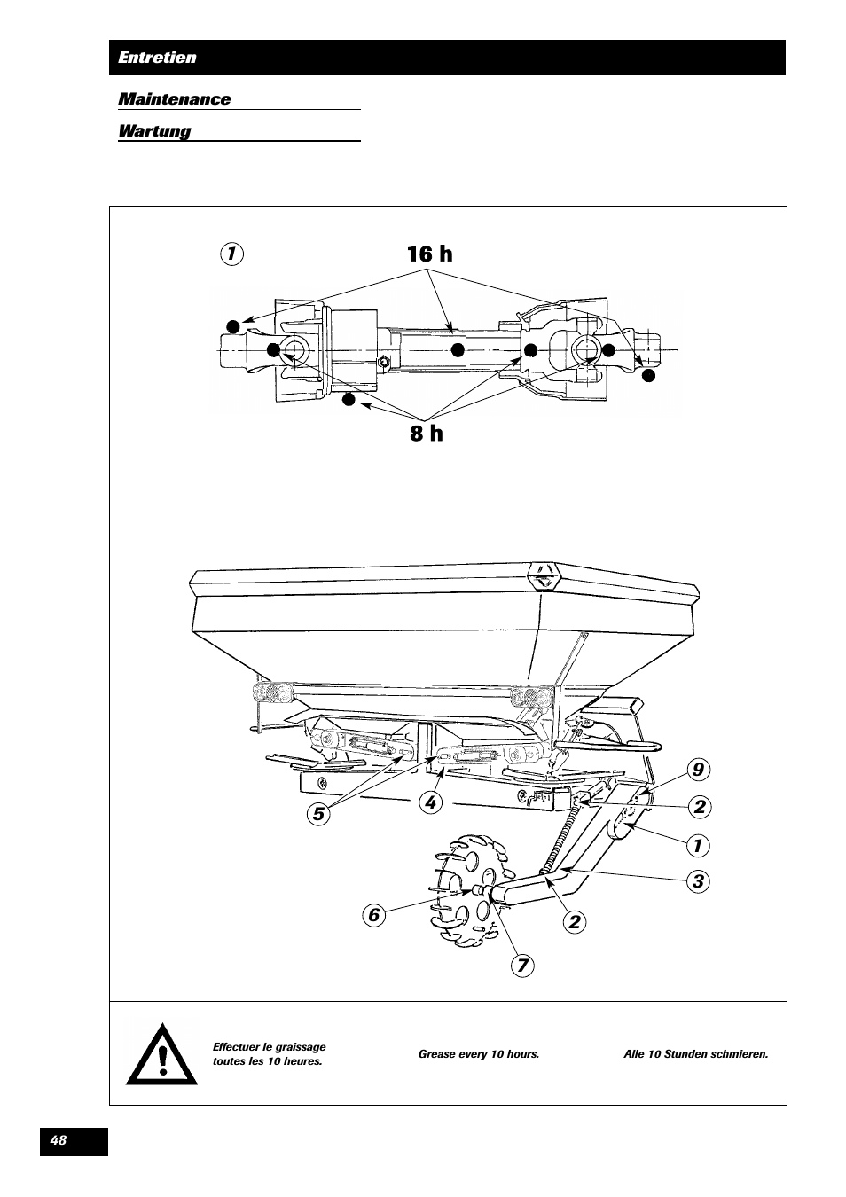 16 h 8 h | Sulky DPA - XL User Manual | Page 50 / 90
