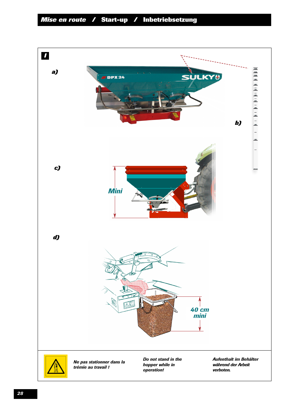 Mini | Sulky DPX 24 User Manual | Page 30 / 91