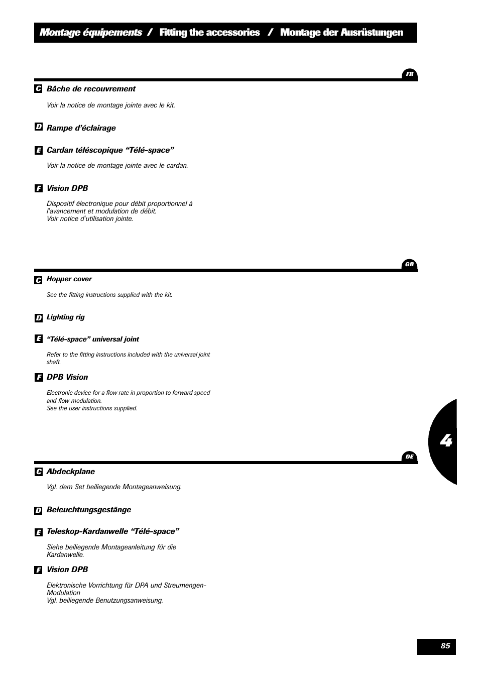 Sulky DPX 24 User Manual | Page 87 / 91
