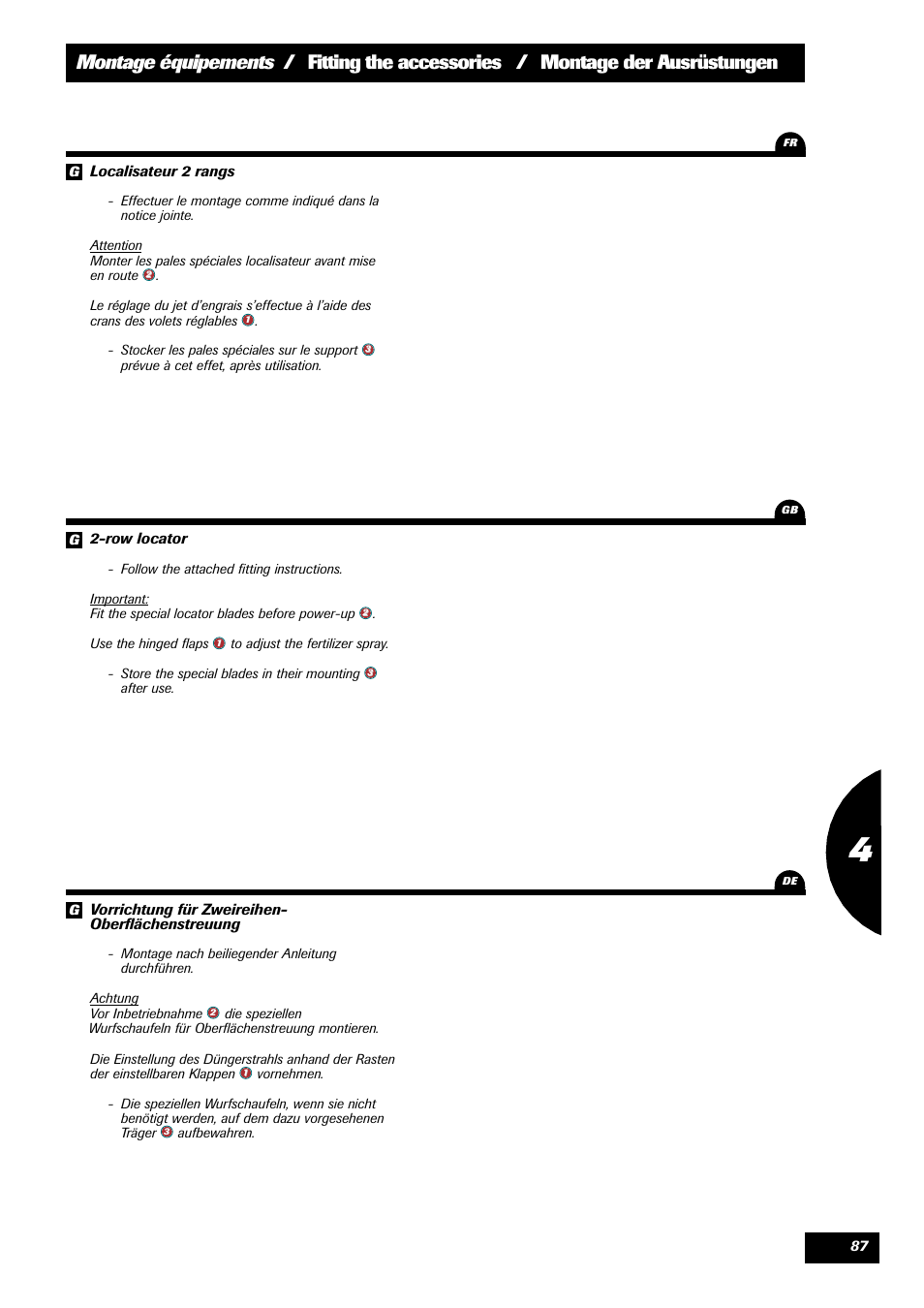 Sulky DPX 24 User Manual | Page 89 / 91