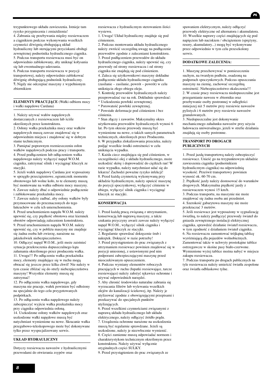 Sulky DPX 28 User Manual | Page 10 / 95