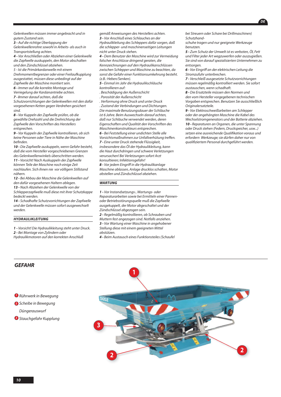 Sulky DX20-30 User Manual | Page 10 / 117