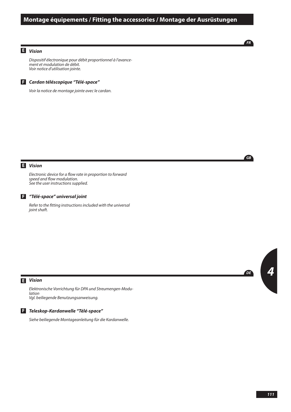 Sulky DX20-30 User Manual | Page 111 / 117