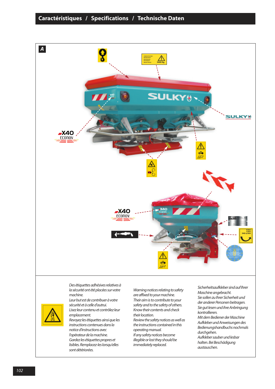 Sulky X 40 User Manual | Page 104 / 105