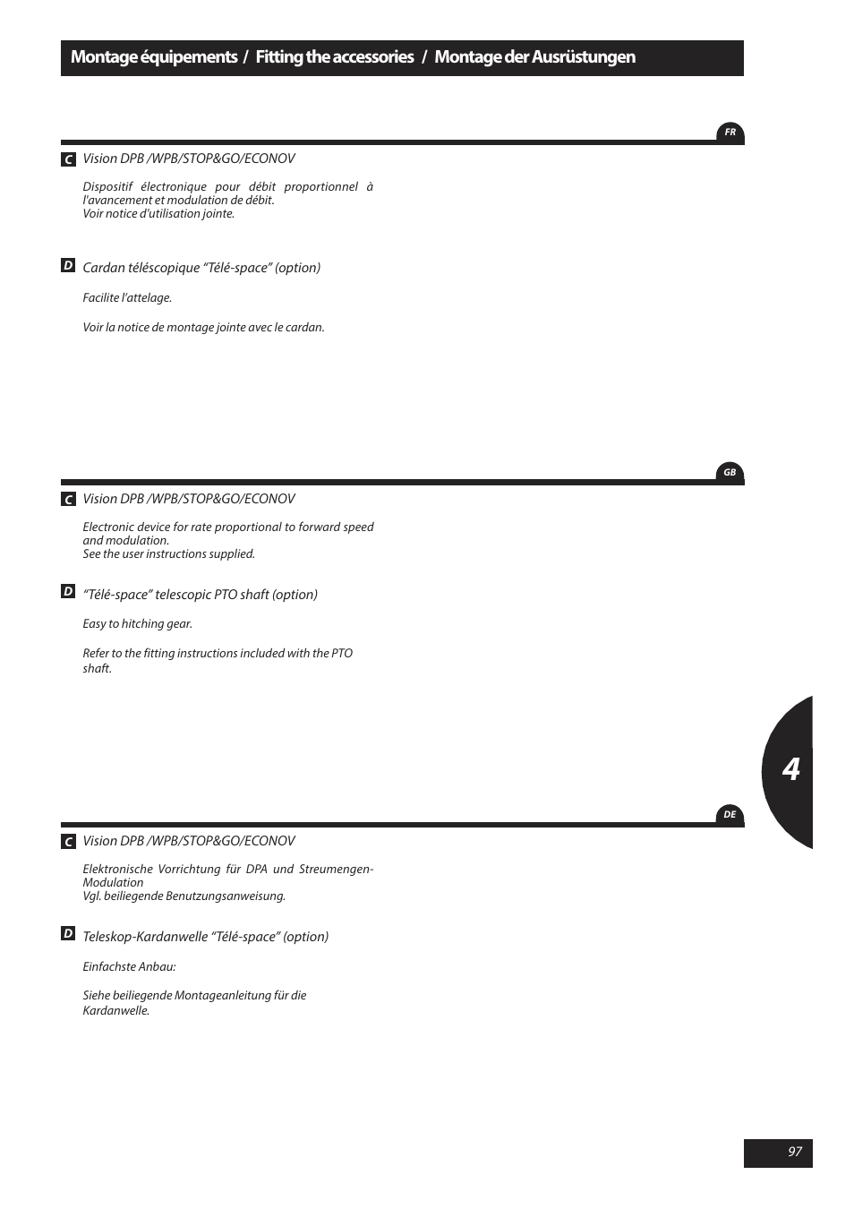 Sulky X 40 User Manual | Page 99 / 105