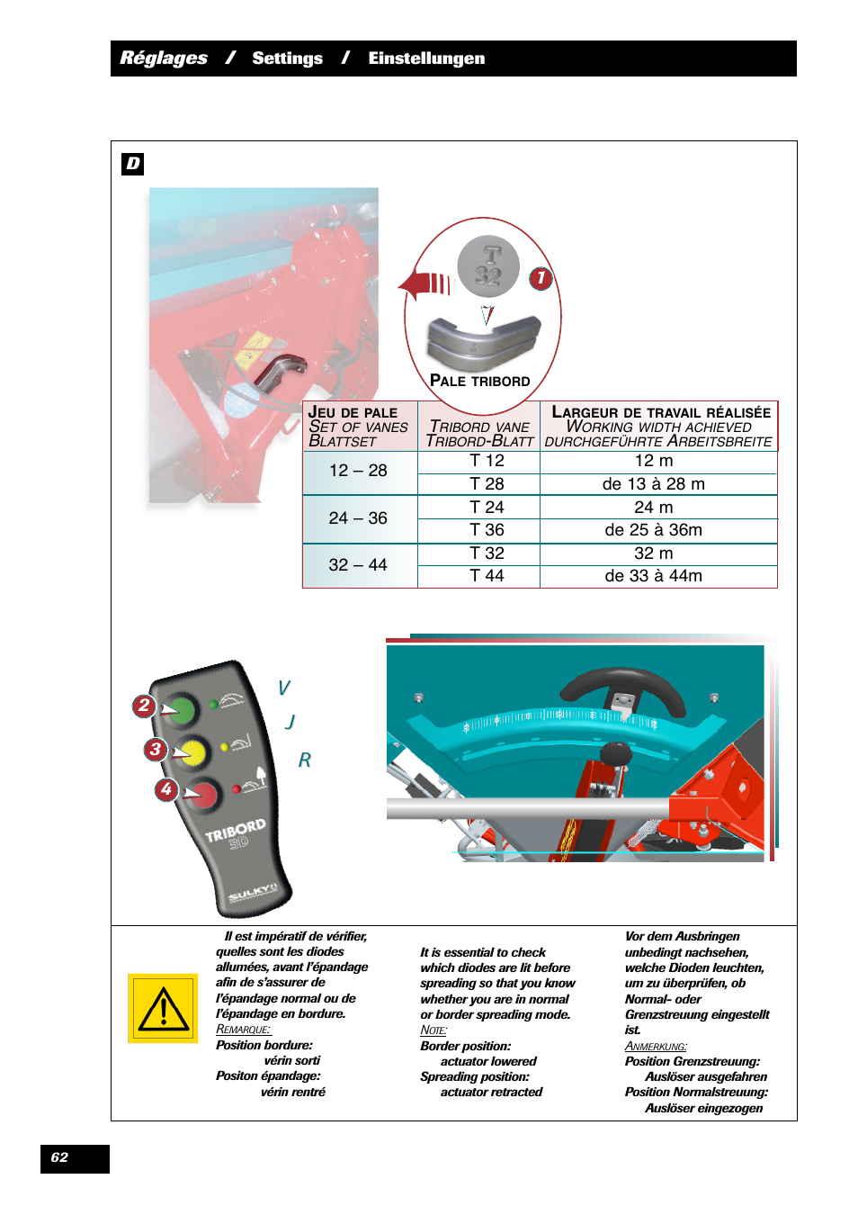 Vj j r r | Sulky X 44 User Manual | Page 64 / 95