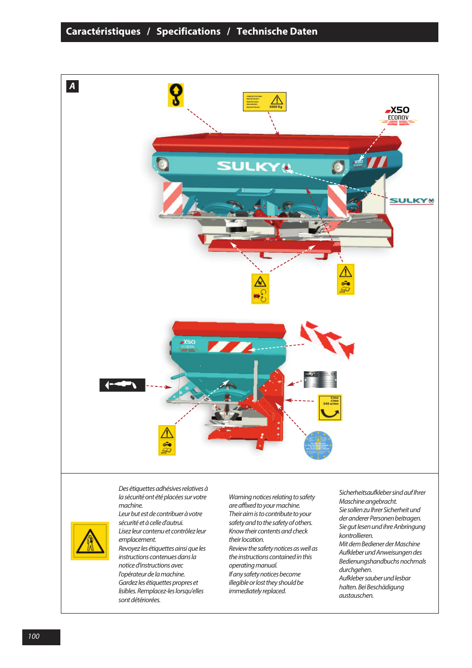 Sulky X 50 User Manual | Page 102 / 103