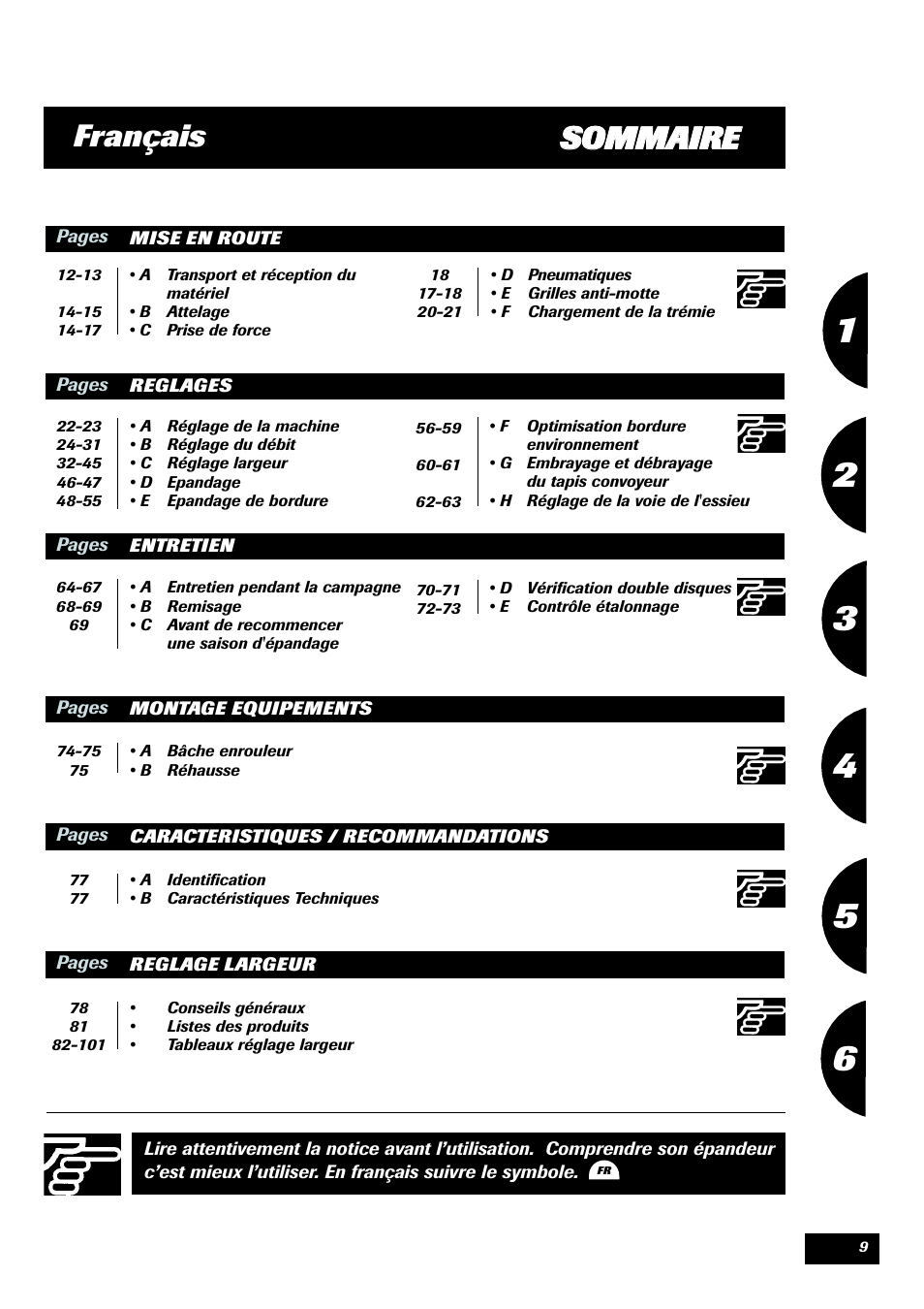 Sso om mm ma aiir re e français | Sulky DPA XLT User Manual | Page 10 / 102