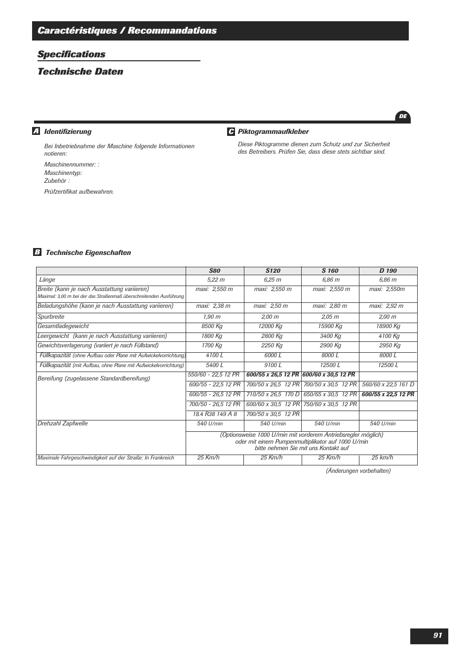 Sulky DPA Polyvrac mecanical User Manual | Page 93 / 93