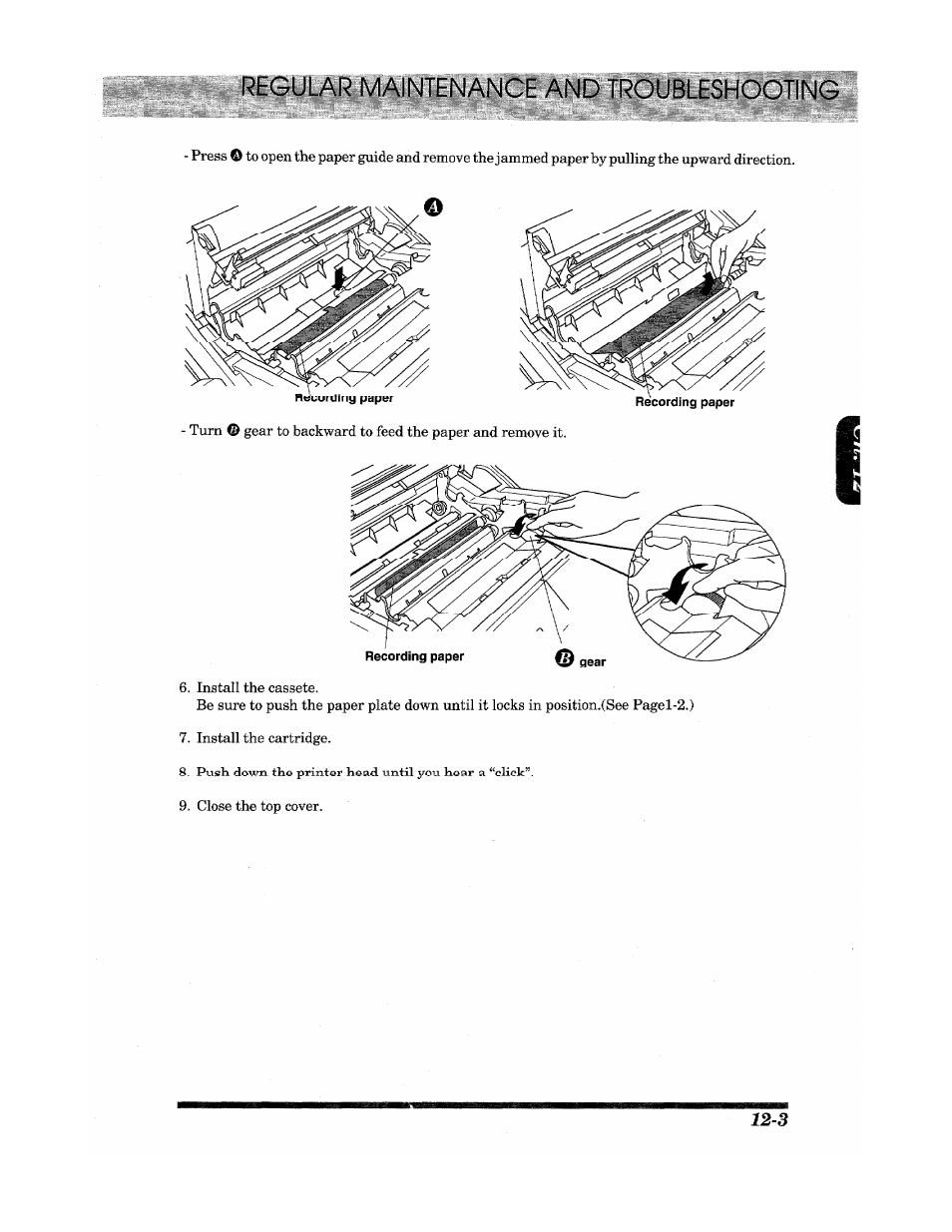 Regular maintenance and troubleshooting | Brother Fax 980 M User Manual | Page 77 / 88