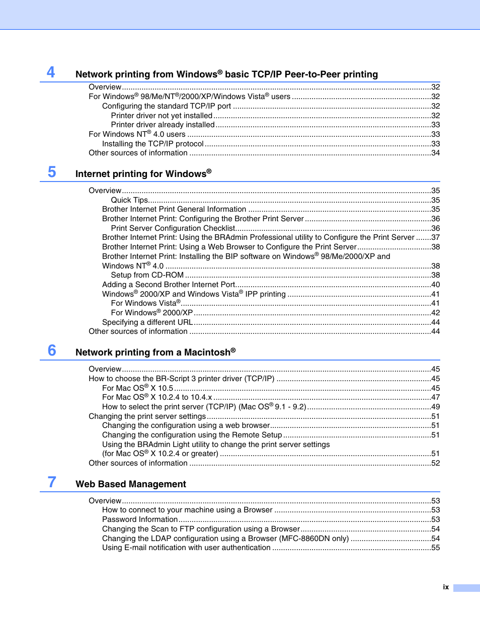 Brother DCP 8065DN User Manual | Page 10 / 112