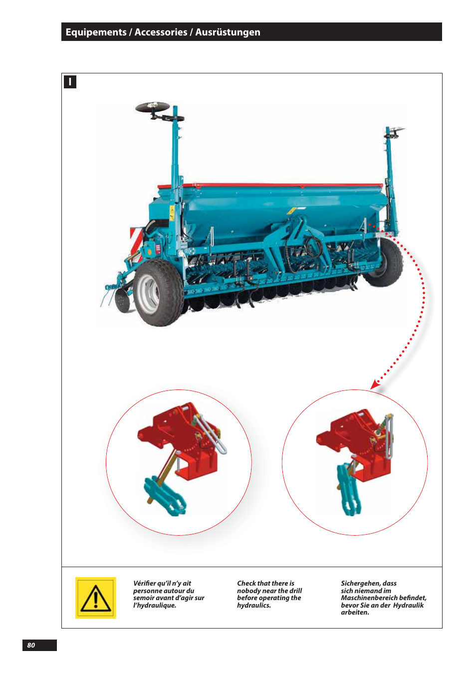 Equipements / accessories / ausrüstungen | Sulky Tramline SX > 03/2014 User Manual | Page 82 / 117