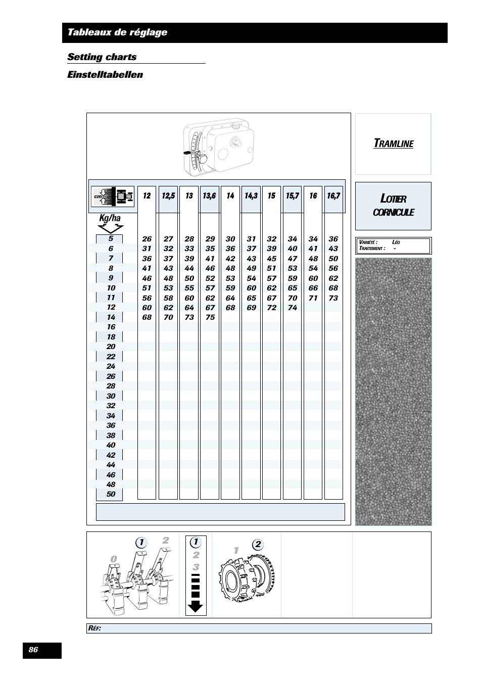 Otier cornicule | Sulky Tramline CX > 03/2014 User Manual | Page 88 / 105
