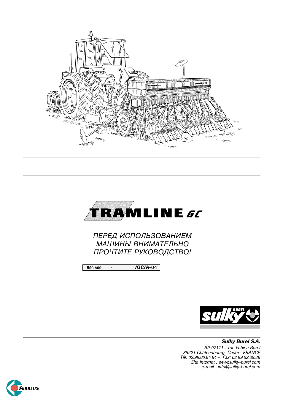 Sulky Tramline GC User Manual | 79 pages