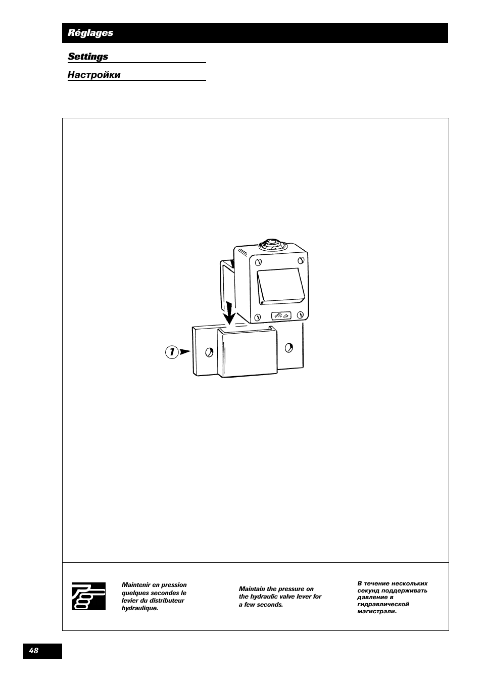 Réglages settings | Sulky Tramline GC User Manual | Page 49 / 79