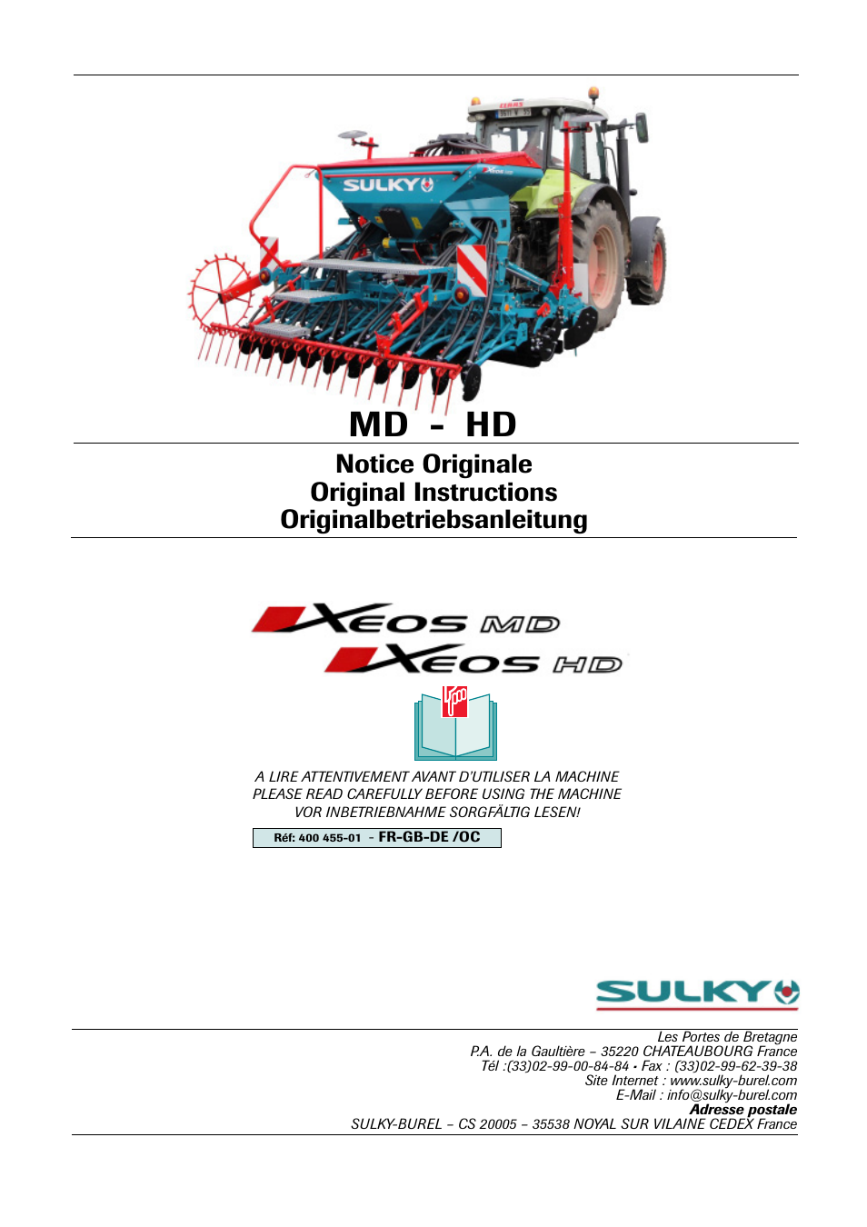 Sulky Xeos HD User Manual | 87 pages