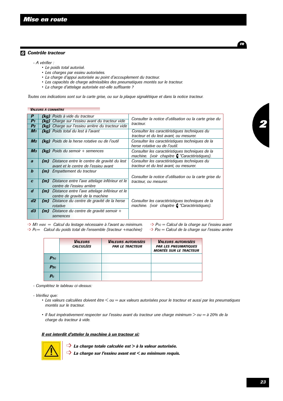 Mise en route | Sulky Xeos Pro User Manual | Page 25 / 67