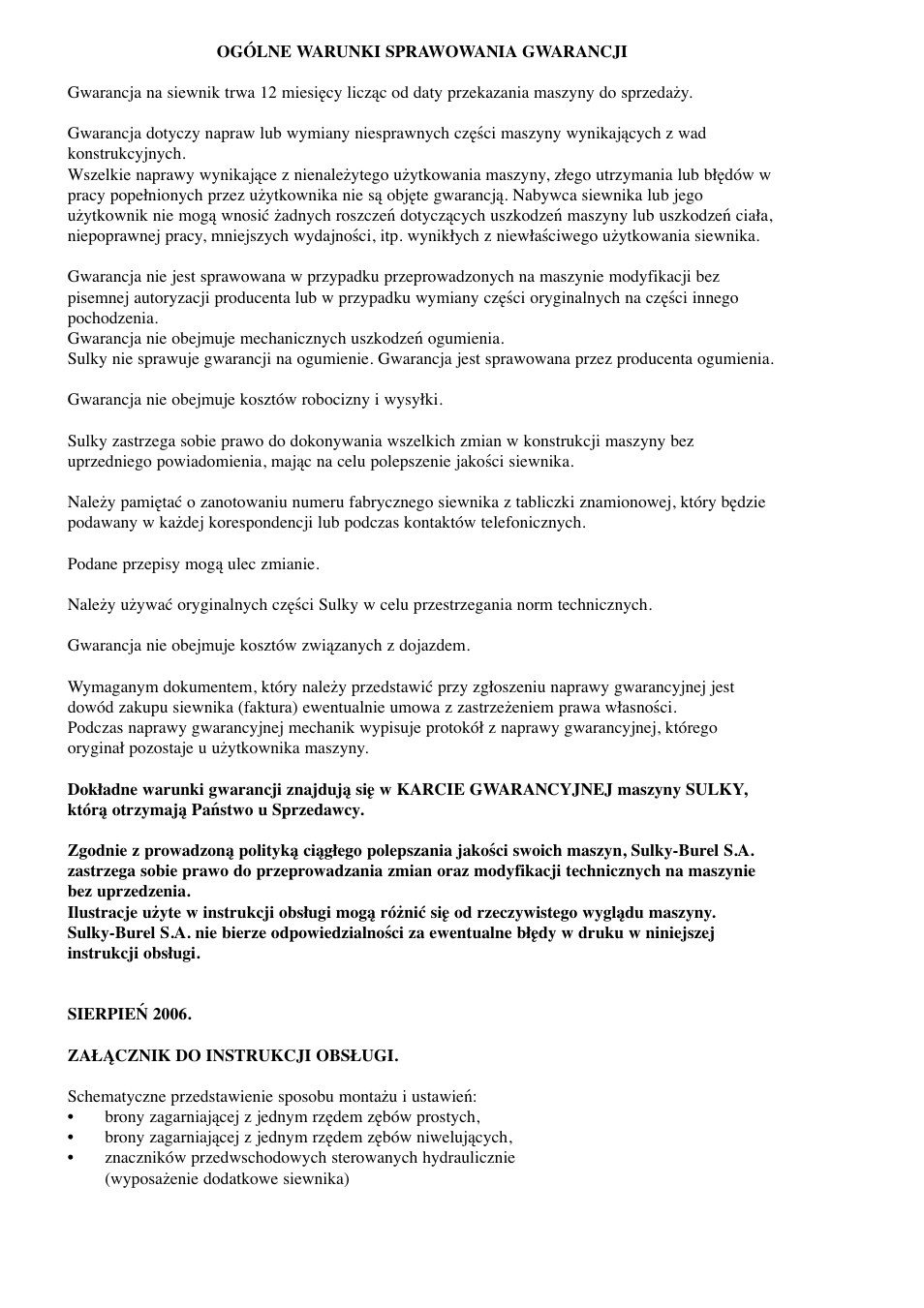 Sulky Optiline MP User Manual | Page 119 / 119