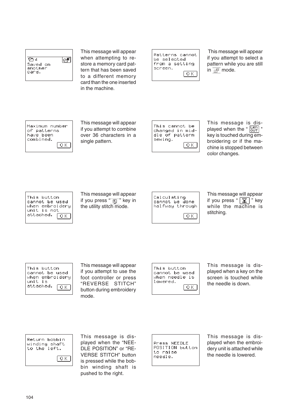 Brother PE 400D User Manual | Page 107 / 112