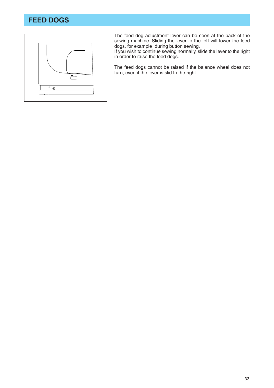 Feed dogs | Brother PE 400D User Manual | Page 36 / 112